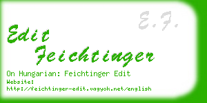 edit feichtinger business card